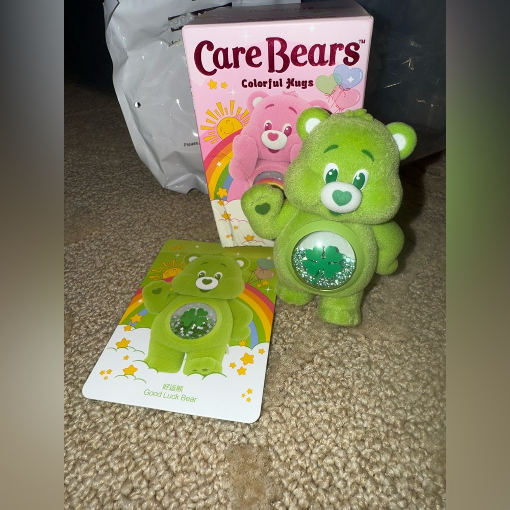 POP MART Care Bears Colorful Hugs Series - Confirmed GOOD LUCK BEAR
